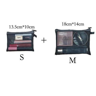 Stmple Fsahion Mesh Cosmeiic Bag ForI Women S/M/L Set Makeup