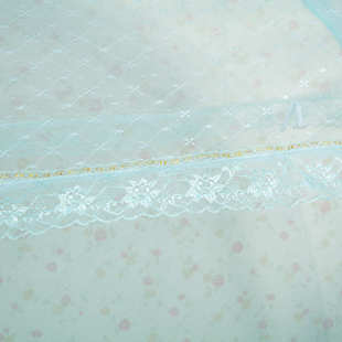 儿童床蚊帐蒙古包三开门幼儿园学生拉链坐床蚊帐160*80170*90特