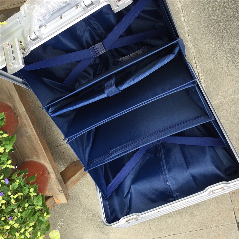 礼品商务登机箱18寸PC铝框拉杆箱万向轮硬箱行李磨砂防刮电脑箱