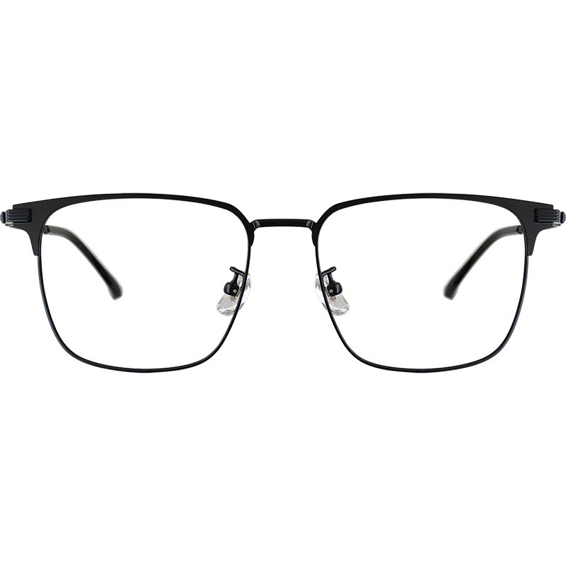 超轻钛架12g斯文方框近视眼镜男半框150mm加宽眉线框大框显脸小女