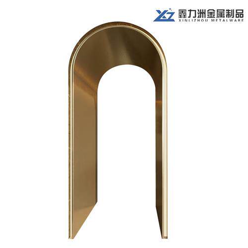 速发不锈钢圆弧一体拱型电梯门套极窄金属包边垭口天花吊顶装饰条