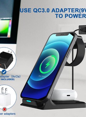 20W Wireless Charger Stand For IPhone 13 12 11 XR 8 Apple Wa