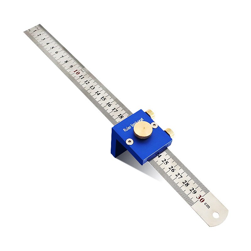 30cm/12 Inch Scribing Ruler Adjustable 90 Degrees Scale Rule