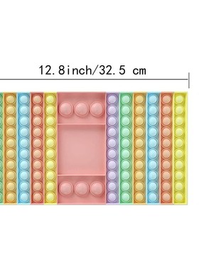 Big Fidget Game Rainbow Chess Board Push Bubble Popper Fidge