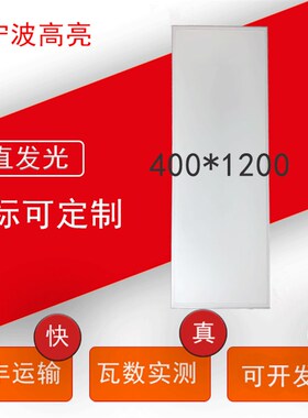 400X1200hLED平板灯 吊顶灯照明集成吊顶办公室家用 嵌入式长条灯