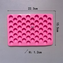 新品创意圆柱55l连硅胶制冰格冰块模具果冻琥珀糖蜡瓶糖烘焙蛋糕