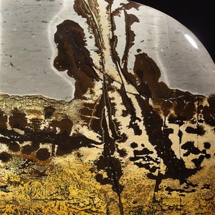 广西国画石天然奇石观赏石草花石中式 摆件客厅电视柜工艺品tz18