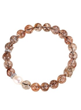 新品黑晶超七淡水珍珠串珠手链女小众高级感新中式手串首饰