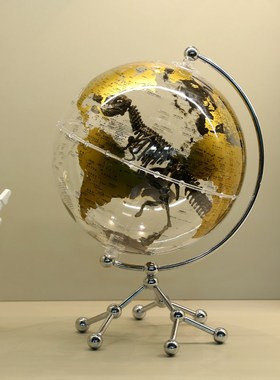 高颜值透明发光地球仪3d立体悬浮电视柜酒柜桌面摆件办公室装饰品