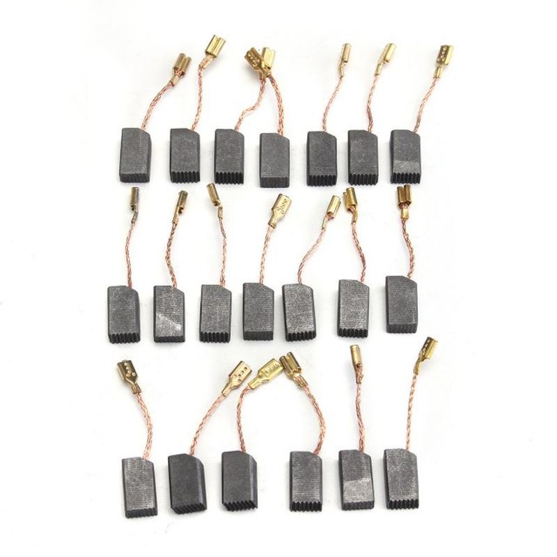 速发20 Pcs Motor Carbon Brushes 13.6 x 7.8 x 6.1mm for Dewal 工业油品/胶粘/化学/实验室用品 其他工业用纸 原图主图