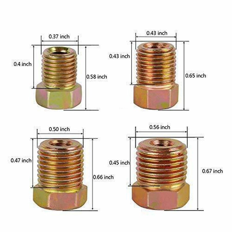 3/16inch OD Copper Nickel Brake Line Tubing Kit With 16 Fitt