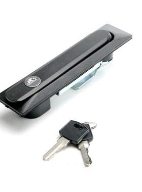 平面锁XAT09/10/12/13/14-A110/132/150/W/R把手按压转动电柜门锁