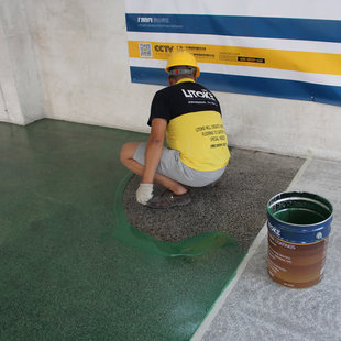 新环氧地坪漆水泥地面漆厂房A车间自流平耐磨地板漆抗压中涂腻