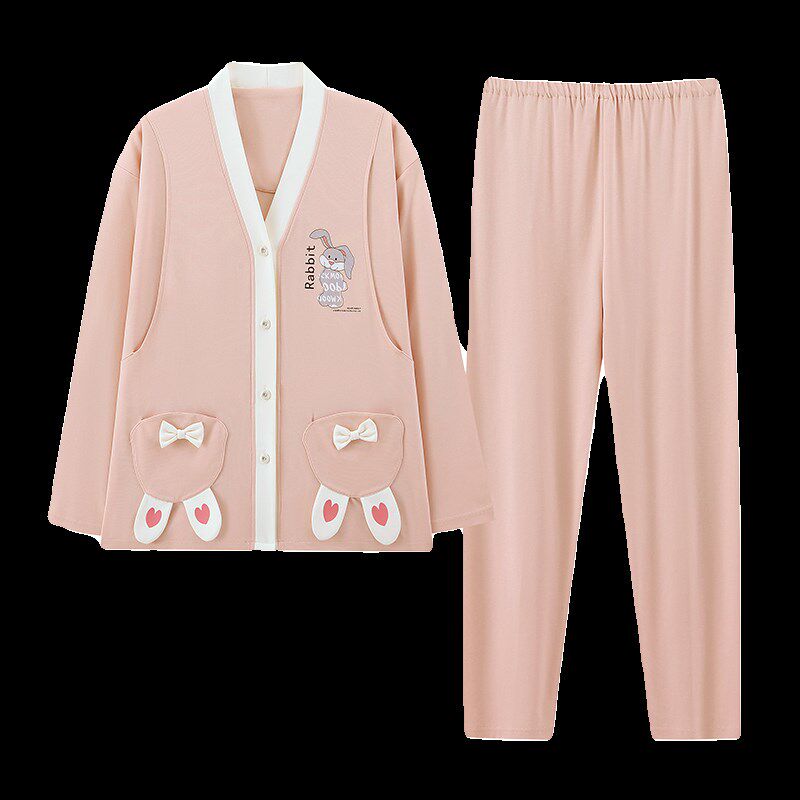 月子服春秋产后5月份6产妇哺乳怀孕期孕妇睡衣夏季薄款两件套