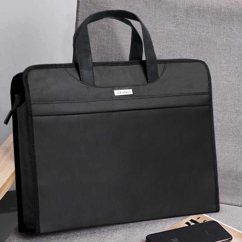 手提文件袋加宽牛津布公文包人大政协资料袋 会议袋培训袋定制