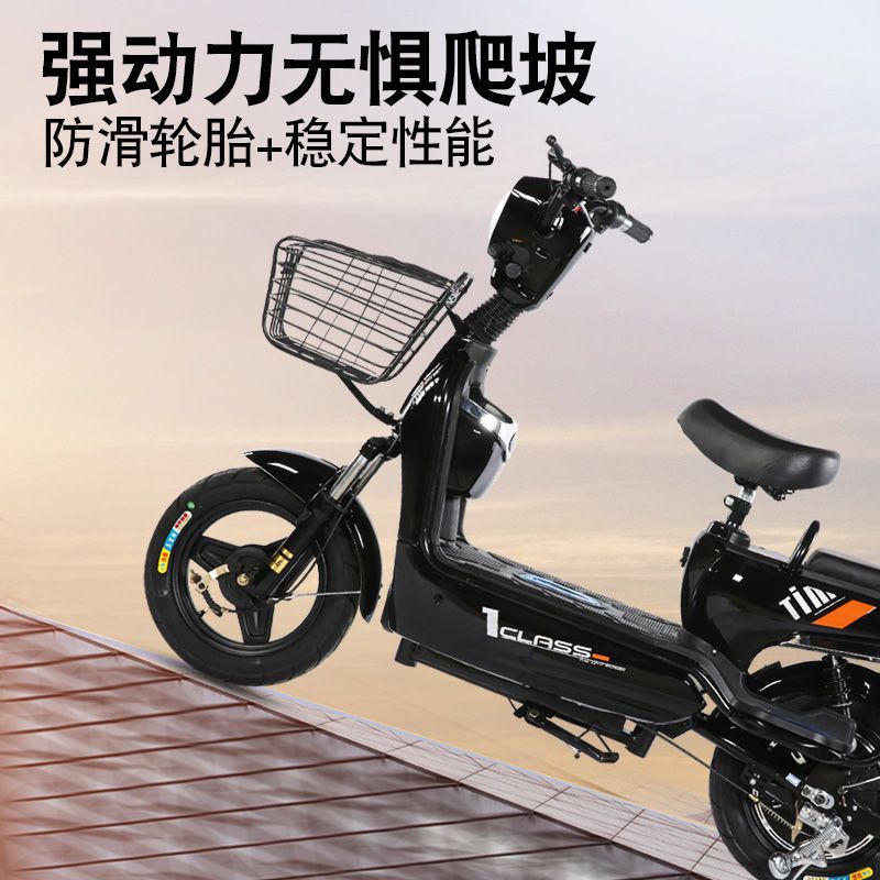 新款电动车成人锂电池48V电瓶车小型电动自行车男女二轮车代步车