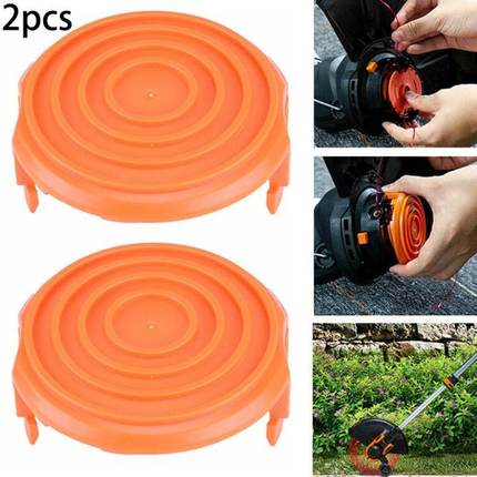 2PCS Trimmer Spool Cap Cover 50019417 For WORX WA0216 Replac