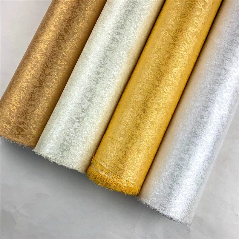 豪炫字画装裱材料带胶韩绫低温绫布83cm宽卷轴裱画专用成品自带热
