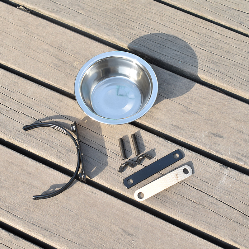 宠物狗碗猫碗狗食盆悬挂r式不锈钢狗碗挂笼狗盆笼子饮水盆狗狗用