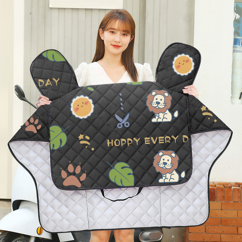 2023新款挡风被m电瓶车夏季防晒隔热遮阳罩小电动摩托车春秋天防