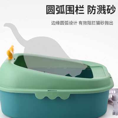 猫砂盆超大e号封外溅全半防闭猫厕所屎盆小号猫幼笼子沙盆猫咪用高性价比高么？