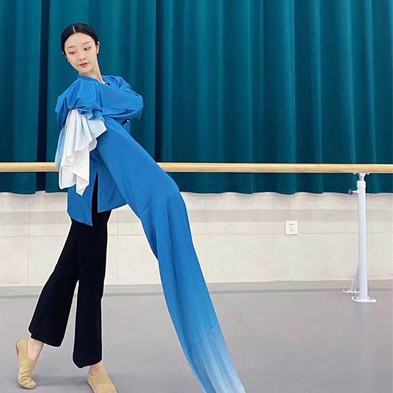 古典舞水袖中国京剧目表演出身韵基训练功汉服艺考专业水袖服长版