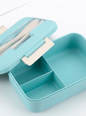 Portable Lunch Box For Women Kids 1pc Reusable 3-Compartment