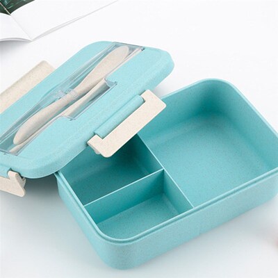 Portable Lunch Box For Women Kids 1pc Reusable 3-Compartment
