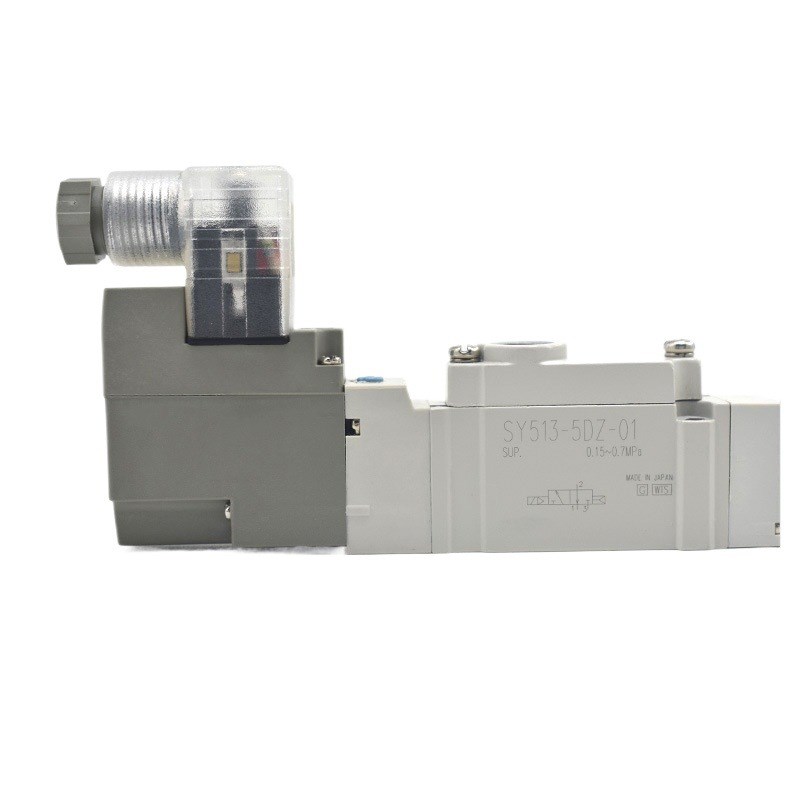 SMC气动电磁阀SY513-5LZD-01二位三通SY313/713-4/5GZD/DZD-M5/02