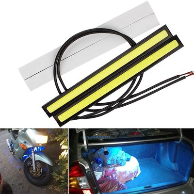 速发2x 17CM Car styling LED COB Bulb 12V 6000K White Panel D