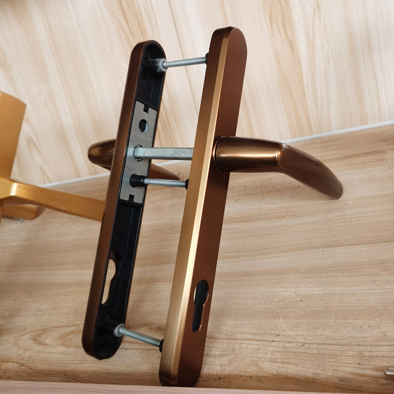 hopo好博霍曼铝合金门锁把手断桥铝平开对开门执9t2孔高低五金拉