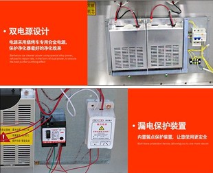 现货速发不锈钢无烟烤炉加厚商用油烟净化烧烤车大型户外木炭烤架