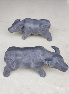 Stone ox stone town curtilage stone carving furnishing
