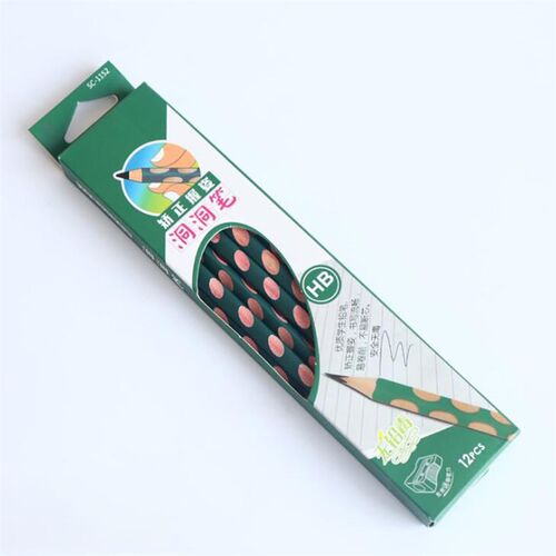 12PCS/Set HB Wood Cased Pencils with Pencil Sharpener, Corr