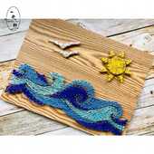 厂销针扎画景手工立体钉子纱线画减压创意装 饰礼物绕线画材料包品