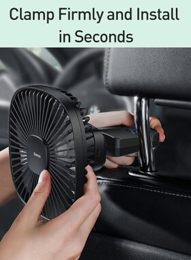 Baseus Magnetic Car Fan Cooler Car 360 Degree Rotating Silen