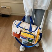 短途旅行包女大容量学生手提轻便旅游行李收纳袋登机包运动健身包