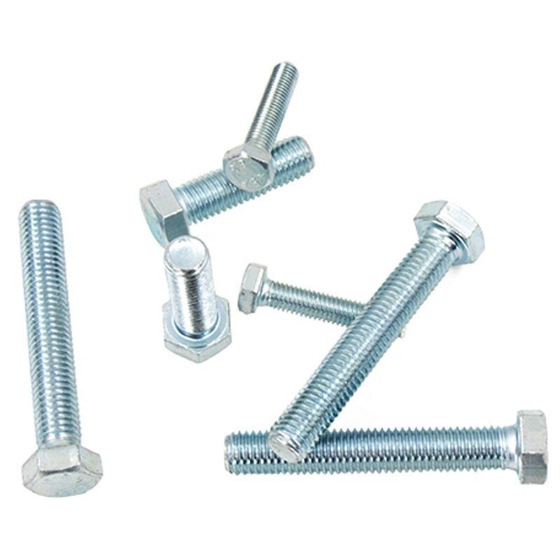 筑采蓝白锌外六角螺栓8.8级碳钢镀锌外六角螺丝全螺纹全牙50个╱,五金/工具,螺栓,淘宝优惠券,粉丝福利购,淘宝优惠卷