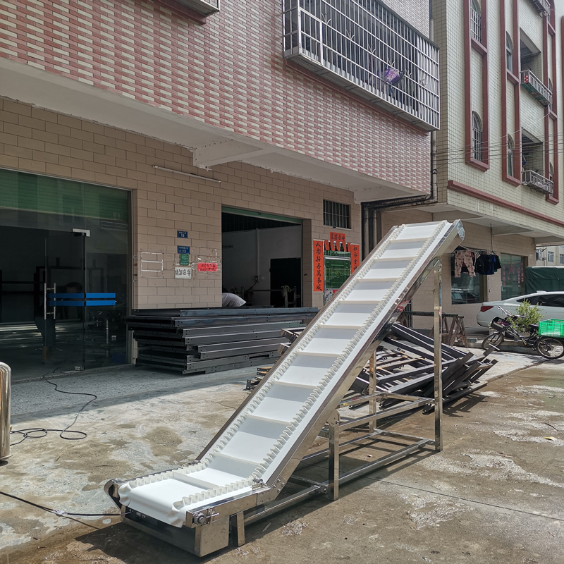 提升输送机食品爬坡机p小型传送机不锈钢食品提升机小型爬坡输送