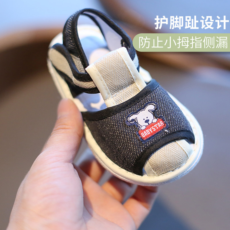 宝宝手工布鞋男童夏n季1-3岁4婴幼儿软底布凉鞋女千层底儿童学步
