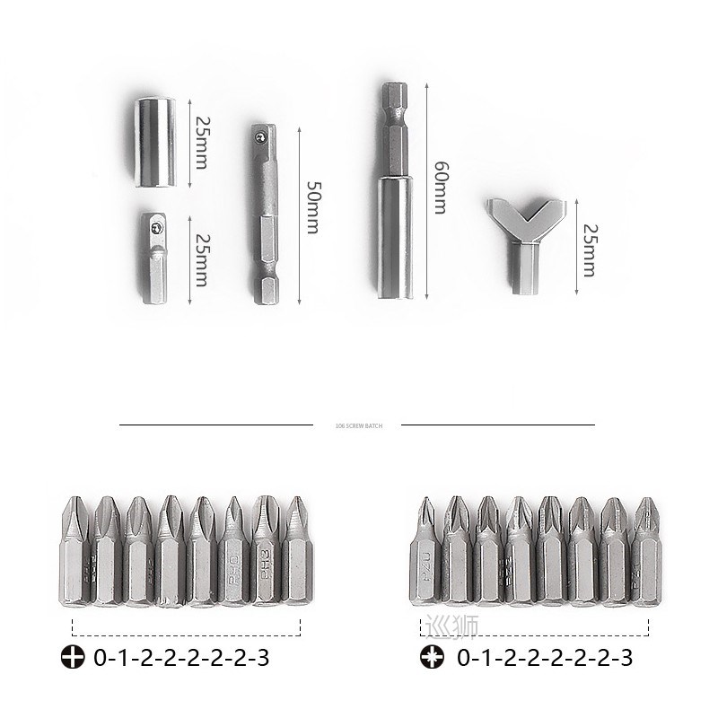 100pcs Screwdriver Bit Set Security Chrome Vanadium CR-V Ste