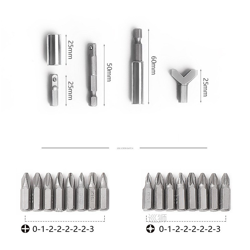 100pcs Screwdriver Bit Set Security Chrome Vanadium CR-V Ste 饰品/流行首饰/时尚饰品新 其他DIY饰品配件 原图主图