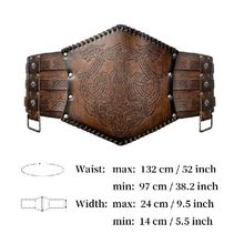 速发Medieval Faux Leather Belt Renaissance Knight Corsets Be