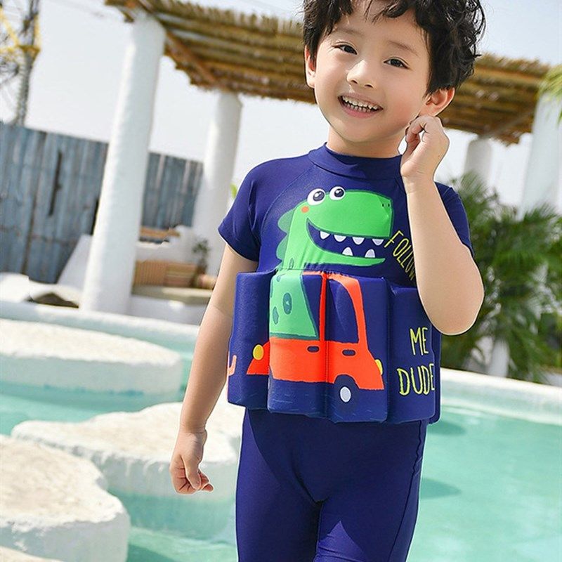 儿童浮力泳衣男女孩温泉婴幼小宝宝漂浮速干泳裤泡沫连体游泳装备