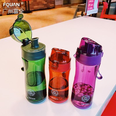 Tritan plastic water bottle BPA free Portable Drink Bottle s