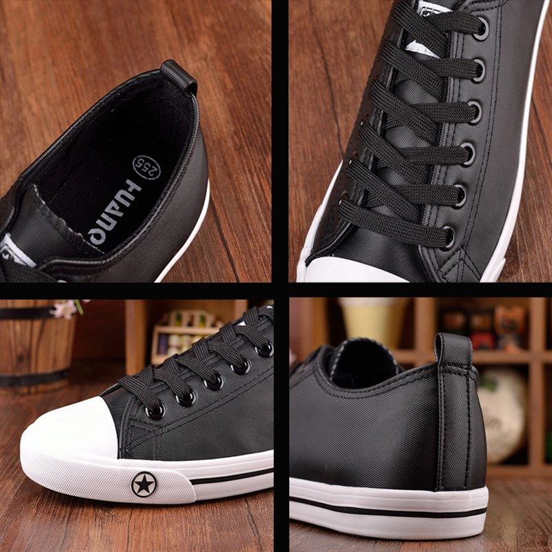 冬季棉鞋防水帆布鞋百搭韩版休闲鞋士低帮板鞋潮流男女鞋PU布皮鞋,流行男鞋,帆布鞋,淘宝优惠券,粉丝福利购,淘宝优惠卷