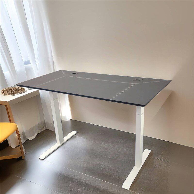 双电机智能电动升降桌腿diy升降桌电脑家用实木l型转角升降桌定制