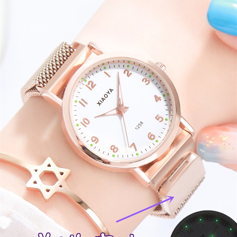 速发Likeu Korean-style rose gold quartz Watche for Women Cas