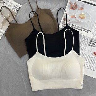 古妃34066细带裹胸女固定杯胸垫聚拢美背抹胸内衣防走光内搭