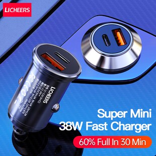 Licheers Car Charger USB 5A Phone  Charging 2 Port 12-24